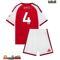 Camisa de Futebol Arsenal Ben White #4 Equipamento Principal Infantil 2026-27 Manga Curta (+ Calças curtas)